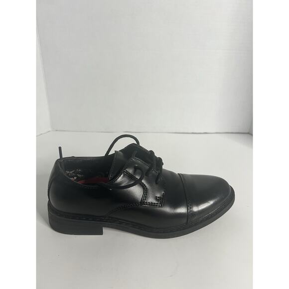 Bruno Marc Boys Shoes Sz 2 Casual Dress Black Oxford SBOX211K - Picture 1 of 12